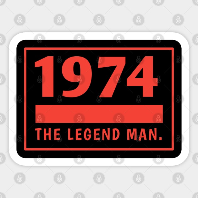 1974 birthday Sticker by BlackMeme94